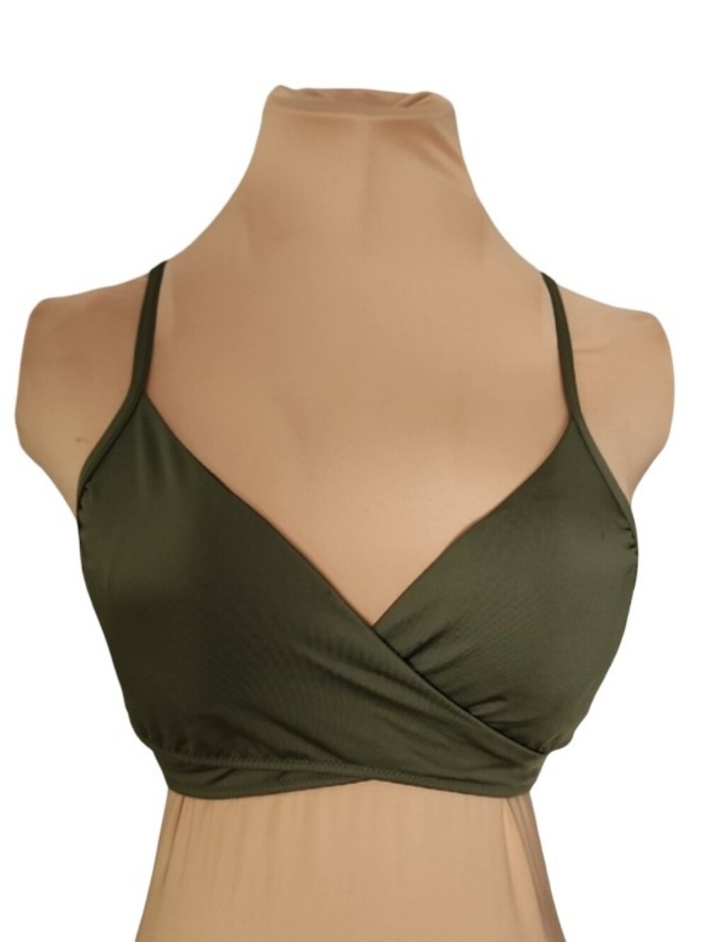 Victoria’s Secret PINK Active Racerback Strap Sports Bra Olive Green Small